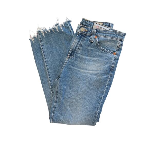 AG Adriano Goldschmied Straight Jeans Womens Size 25R 25” Inseam "The Jodi Crop" - Picture 3 of 11